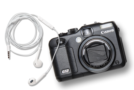 Decorative camera illustration